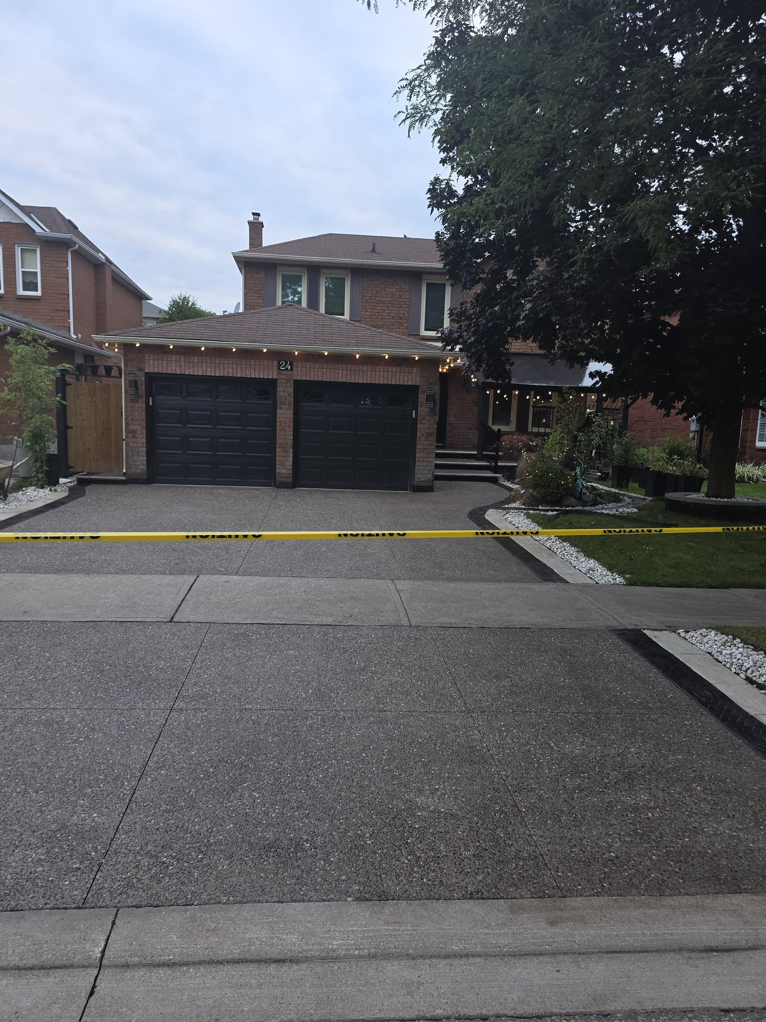 Interlocking paver patio in Oakville
