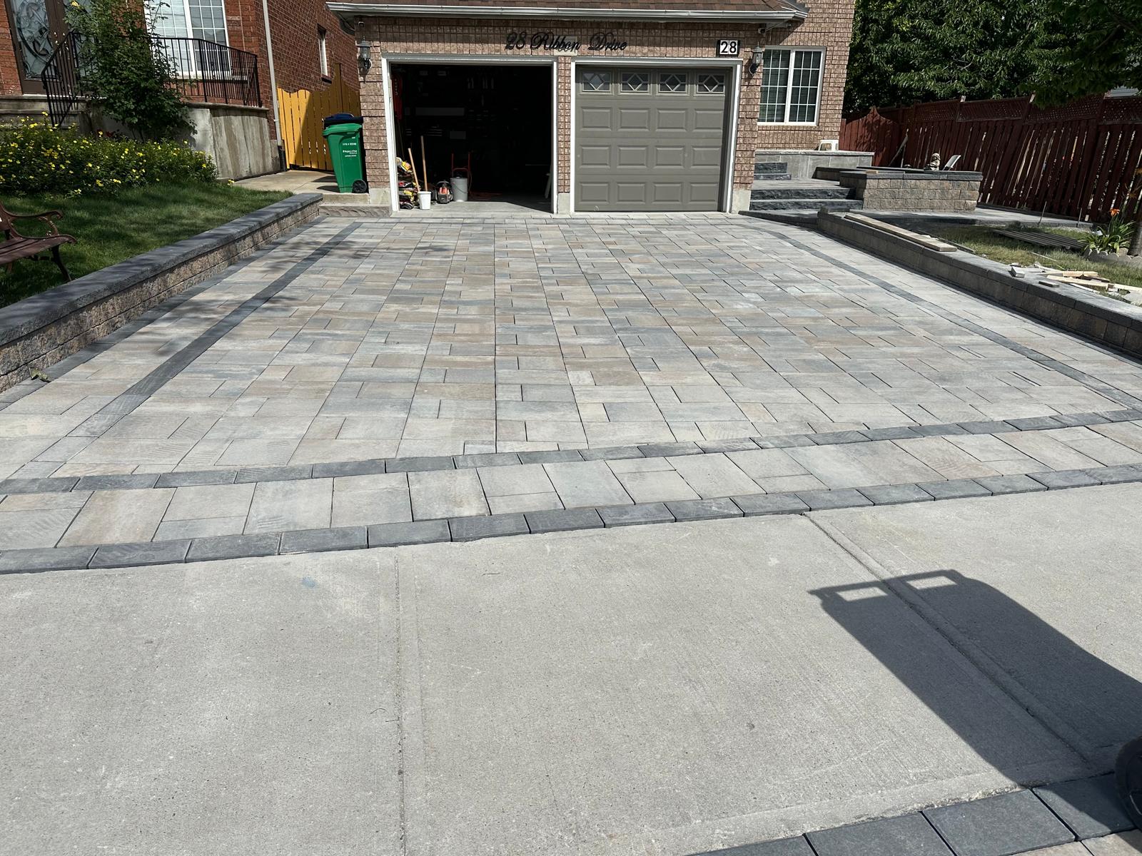 Power washing and paver restoration in Burlington