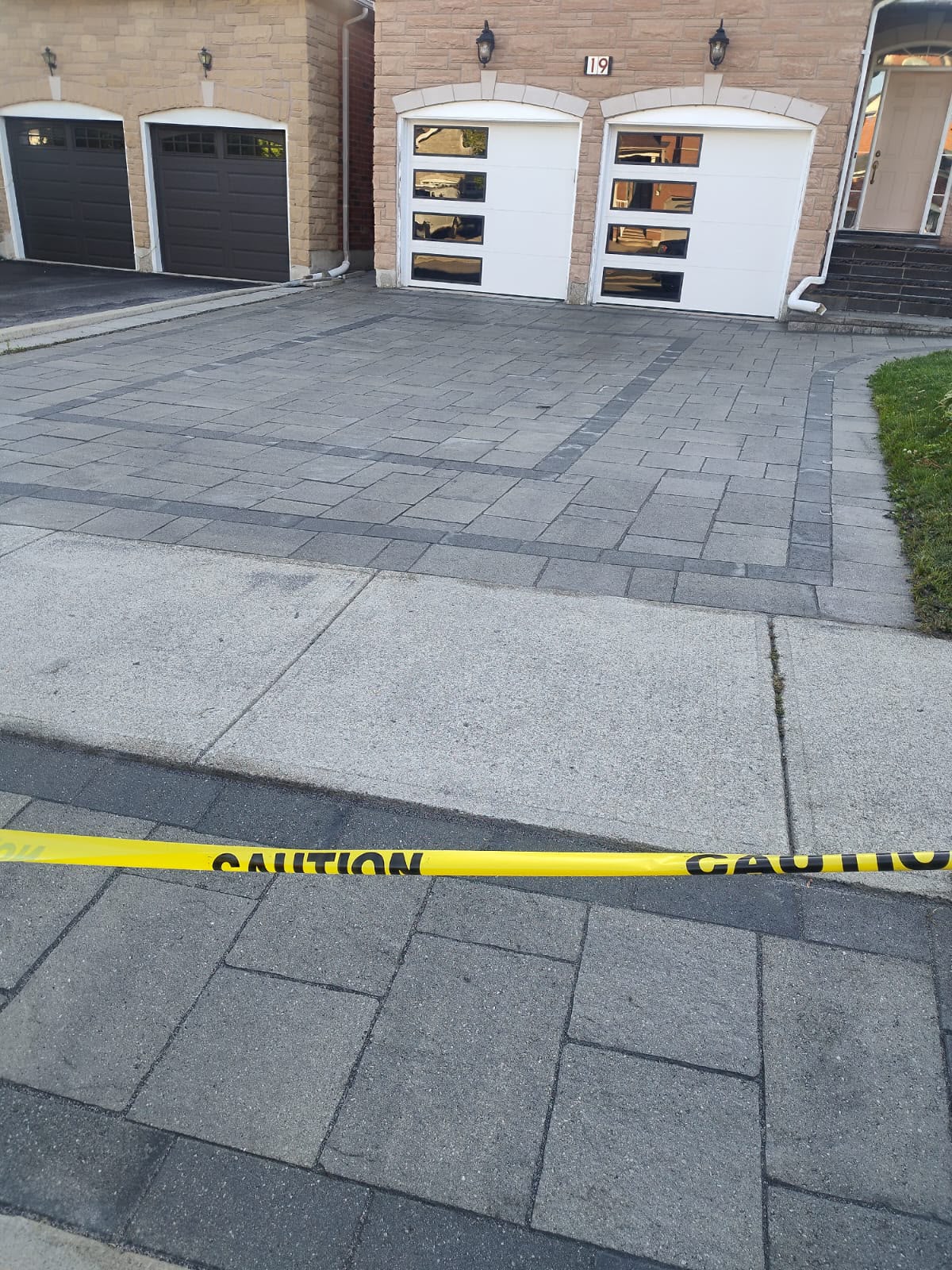 Stone paver walkway in Georgetown